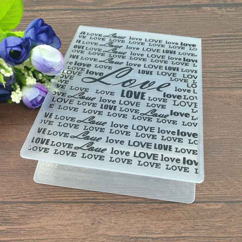 Letter LOVE Plastic Embossing Folders for DIY Scrapbooking Paper Craft/Card Making Decoration Supplies
Letter LOVE Plastic Embossing Folders for DIY Scrapbooking Paper Craft/Card Making Decoration Supplies