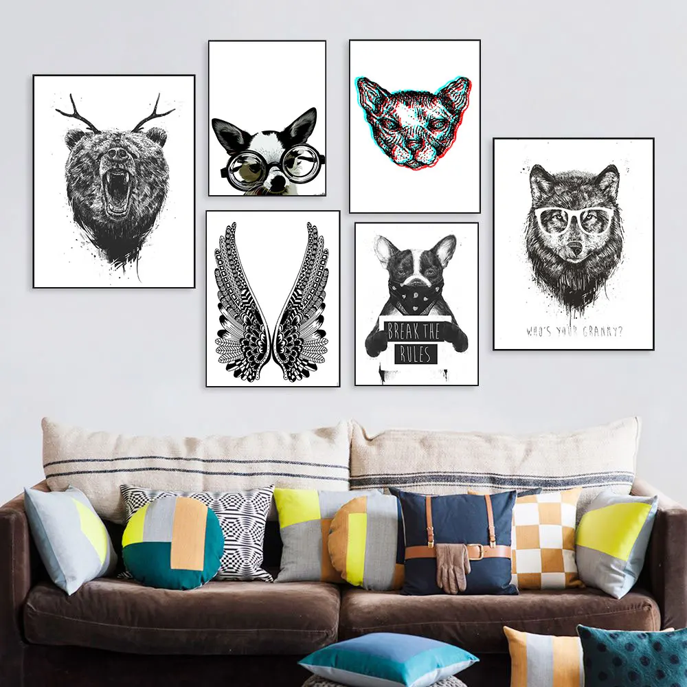 Abstract Animals Prints Poster Canvas Paintings Cute Dogs Wall Art Pictures for Living Room Home Decor Metal Organic Glass Frame
Abstract Animals Prints Poster Canvas Paintings Cute Dogs Wall Art Pictures for Living Room Home Decor Metal Organic Glass Frame