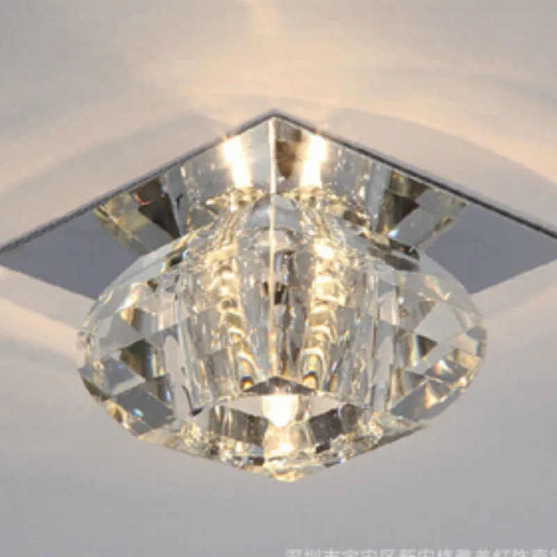 Modern brief 3W LED G4 bulb ceiling light fixture home deco aisle living room square crystal ceiling lamp AC 85-265V
Modern brief 3W LED G4 bulb ceiling light fixture home deco aisle living room square crystal ceiling lamp AC 85-265V
