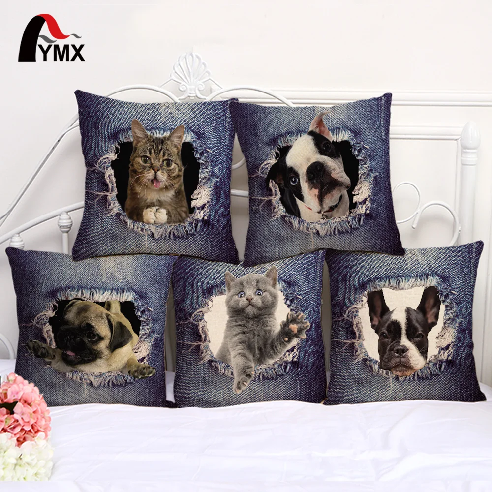 Cats and Dogs Printing Cushion Cover Cotton and Linen Car Sofa Pillow Case Cowboy Animal Series Cushion Cover Window Decor
Cats and Dogs Printing Cushion Cover Cotton and Linen Car Sofa Pillow Case Cowboy Animal Series Cushion Cover Window Decor
