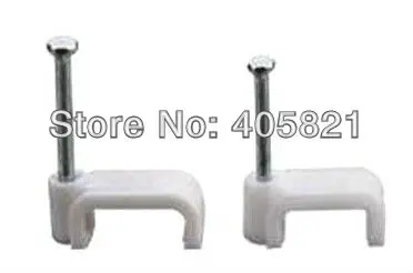 9MM PE flat cable clips/ square cable nail/ wire clips Free shipping 1000PCS/Bag
9MM PE flat cable clips/ square cable nail/ wire clips Free shipping 1000PCS/Bag