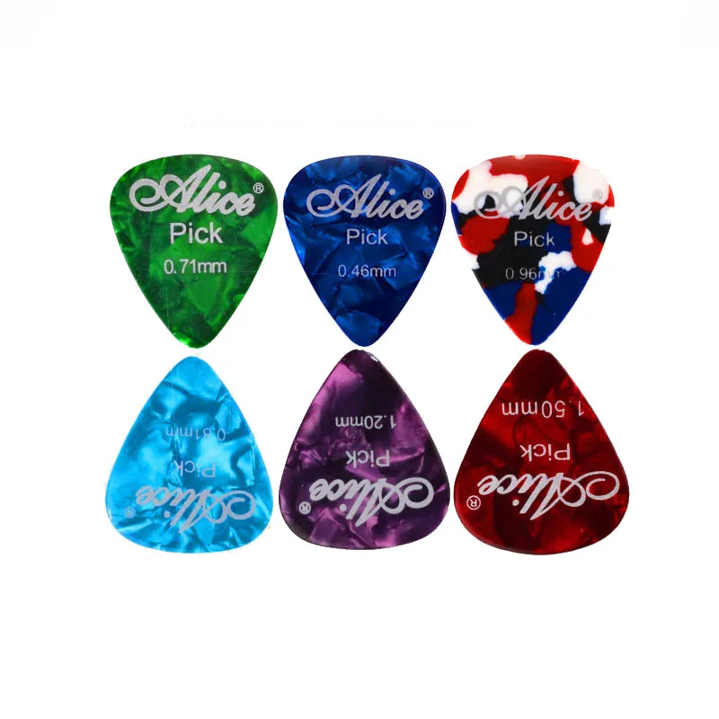 Alice Cellouid Guitar Pick Standard Shape Plectrums 0.46/0.71/0.81/0.96/1.2/1.5MM Mixed Colour Guitar Parts
Alice Cellouid Guitar Pick Standard Shape Plectrums 0.46/0.71/0.81/0.96/1.2/1.5MM Mixed Colour Guitar Parts