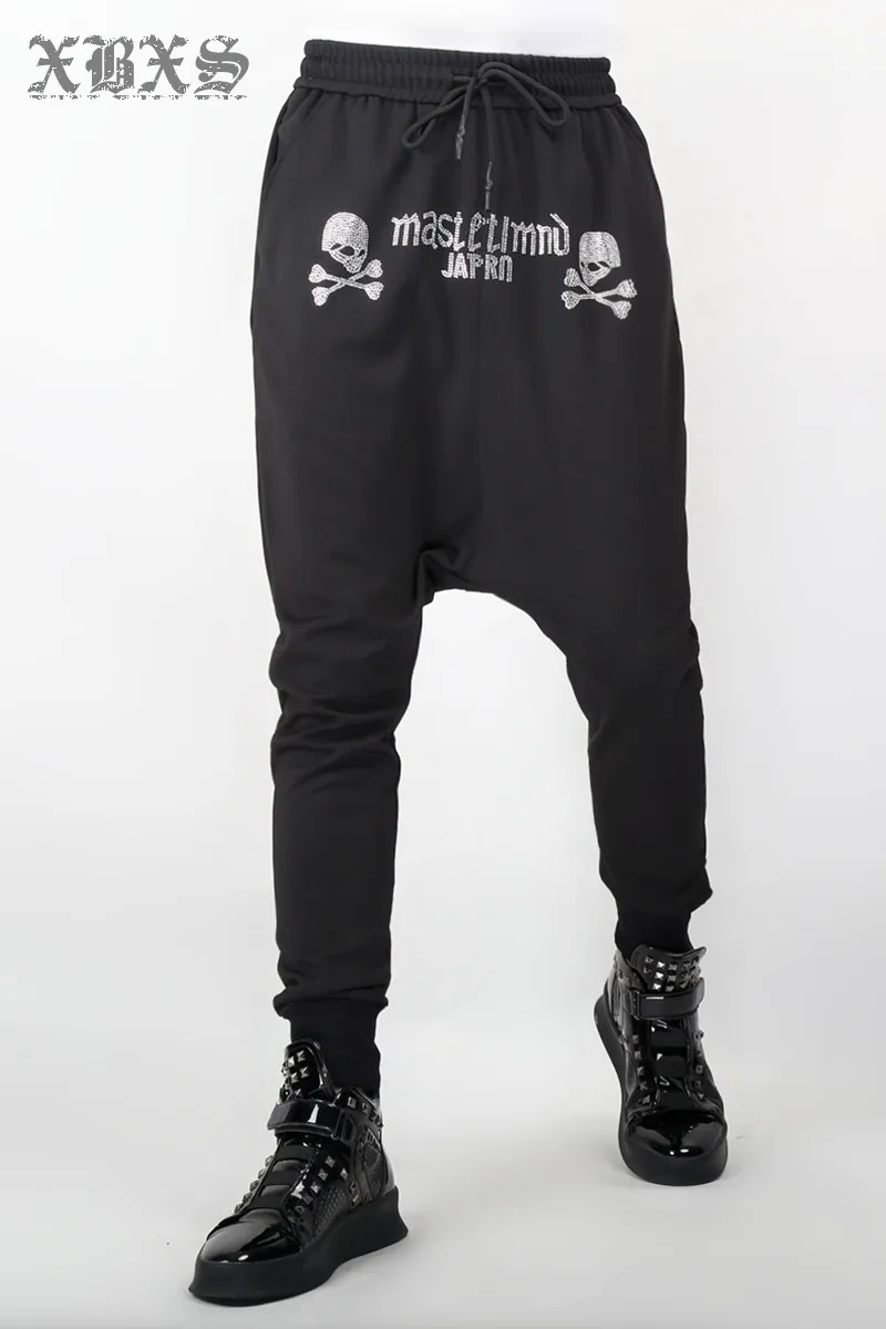 M-XXL! New black hip hop band leg pants hot drill pants skeleton leg crotch pants stretch casual pants
M-XXL! New black hip hop band leg pants hot drill pants skeleton leg crotch pants stretch casual pants