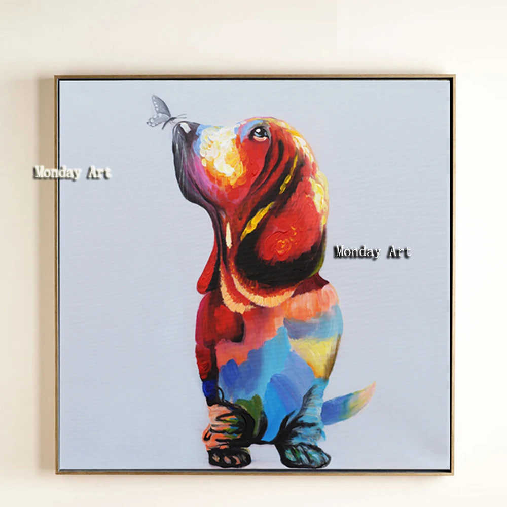 Large Size Canvas Art Cute Colorful Dog Animal Graffiti Oil Painting Wall Pictures Living Room Handpainted Home Decor no frame
Large Size Canvas Art Cute Colorful Dog Animal Graffiti Oil Painting Wall Pictures Living Room Handpainted Home Decor no frame