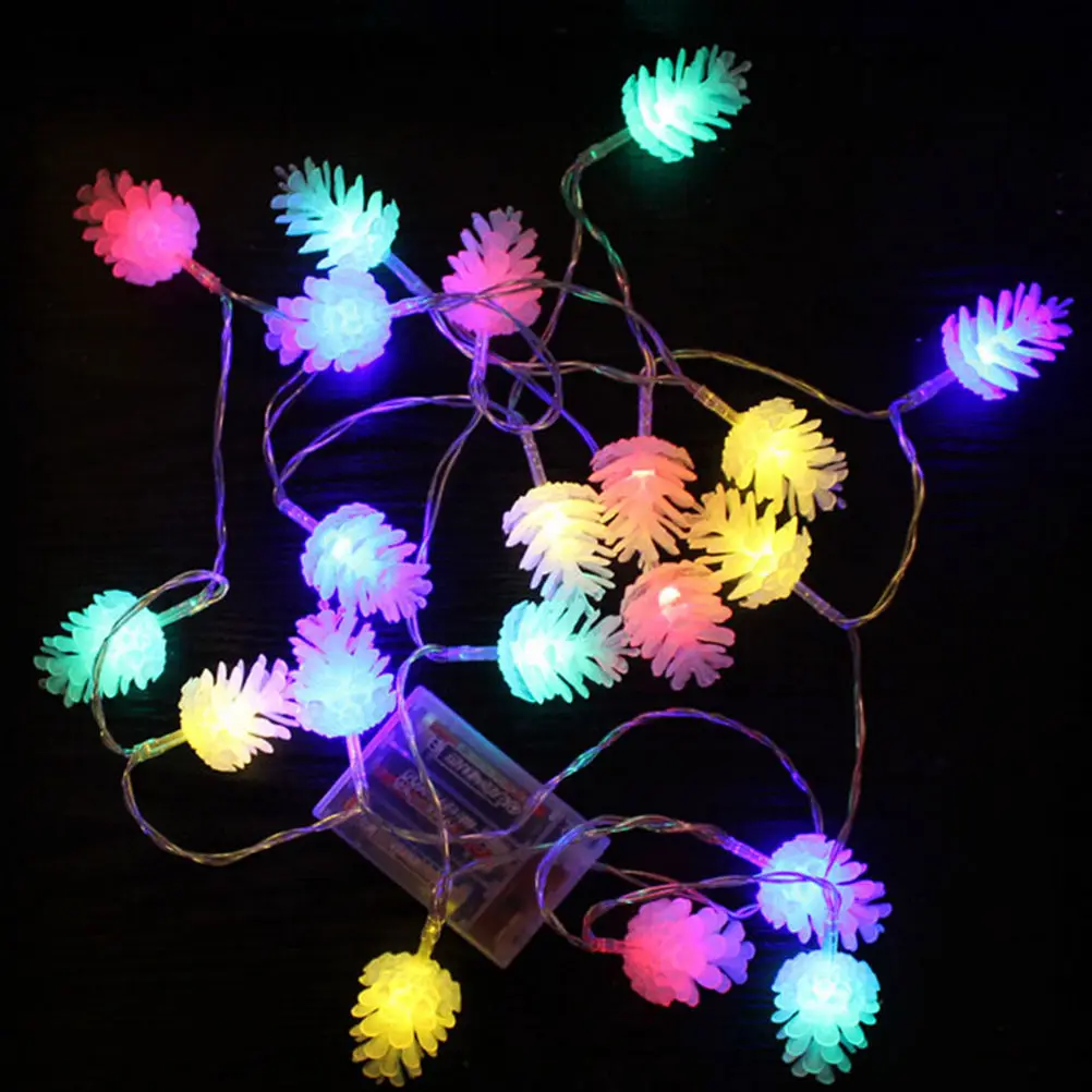 2.2M 20 Leds S ng Lights Colorful Pine Cone Christmas Tree Holiday Decoration Lighting Indoor Outdoor Fairy Lights
2.2M 20 Leds S ng Lights Colorful Pine Cone Christmas Tree Holiday Decoration Lighting Indoor Outdoor Fairy Lights