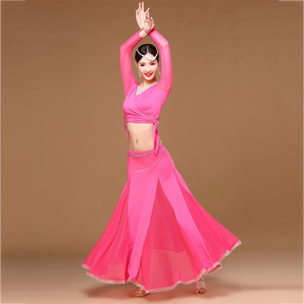 Fantasia Belly Dance Suit For Ladies Rose red Black White Modal Tops+Skirt Sexy Women Feminine Stage Examination Costumes Q30130
Fantasia Belly Dance Suit For Ladies Rose red Black White Modal Tops+Skirt Sexy Women Feminine Stage Examination Costumes Q30130