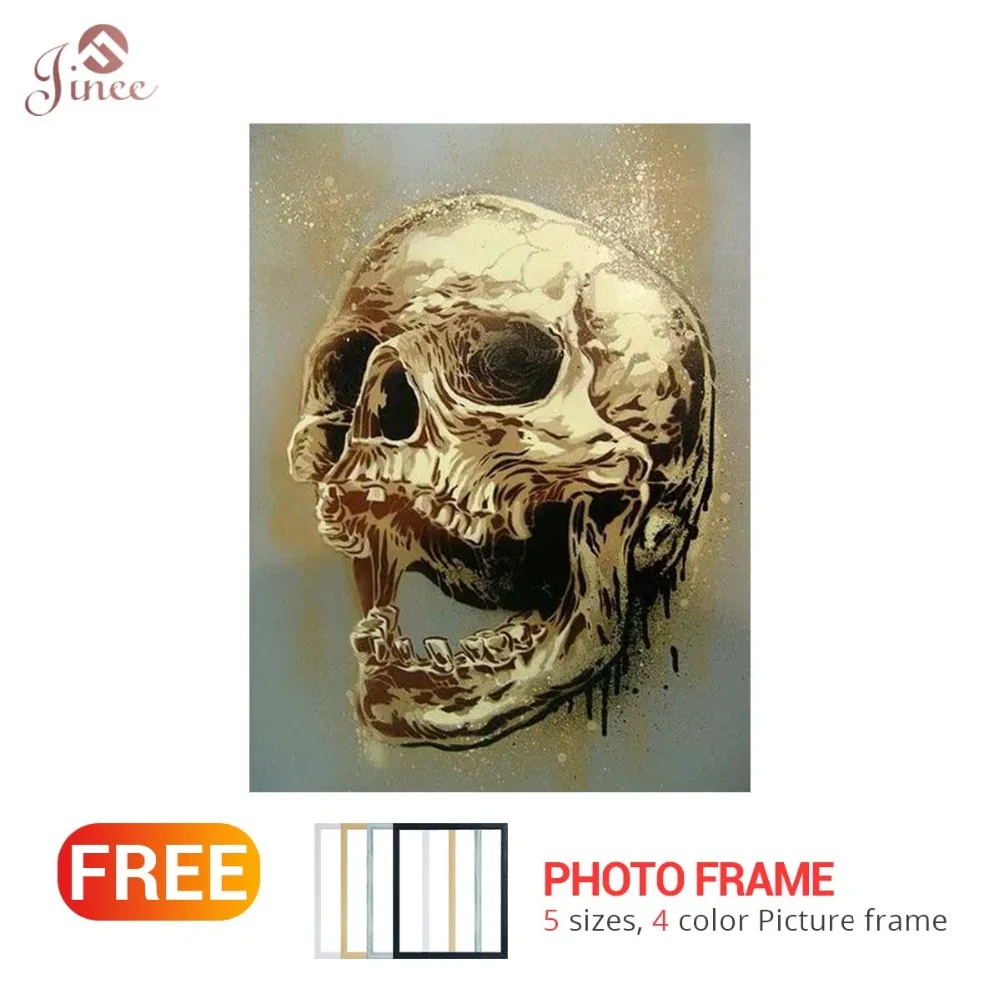 Full Square/Round Drill 5D DIY Diamond Painting "Skull" 3D Embroidery Cross Stitch 5D Rhinestone Decor Wall Room DIY Gift
Full Square/Round Drill 5D DIY Diamond Painting "Skull" 3D Embroidery Cross Stitch 5D Rhinestone Decor Wall Room DIY Gift