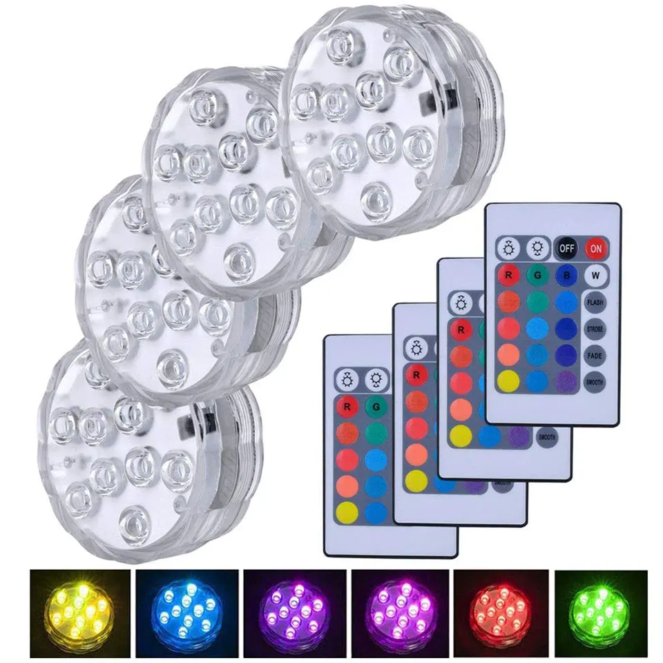RGB Submersible Light Battery Operated Remote Control Night Light IP68 Underwater Lamp Vase Bowl Outdoor Garden Party Decoration
RGB Submersible Light Battery Operated Remote Control Night Light IP68 Underwater Lamp Vase Bowl Outdoor Garden Party Decoration