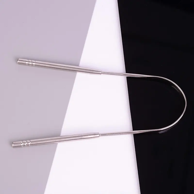Dental Oral Stainless Steel Tongue Scraper Cleaner Fresh Breath Cleaning Coated Tongue Toothbrush Hygiene Care Tools 
Dental Oral Stainless Steel Tongue Scraper Cleaner Fresh Breath Cleaning Coated Tongue Toothbrush Hygiene Care Tools