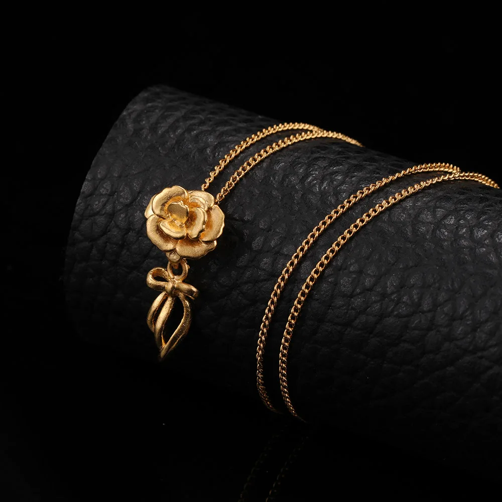 St.kunkka 24K Yellow Gold Filled Chunky Rose Flower Necklaces Pendants Charm Woman Chokers Collar Chain New 2018 Fashion Jewelry
St.kunkka 24K Yellow Gold Filled Chunky Rose Flower Necklaces Pendants Charm Woman Chokers Collar Chain New 2018 Fashion Jewelry