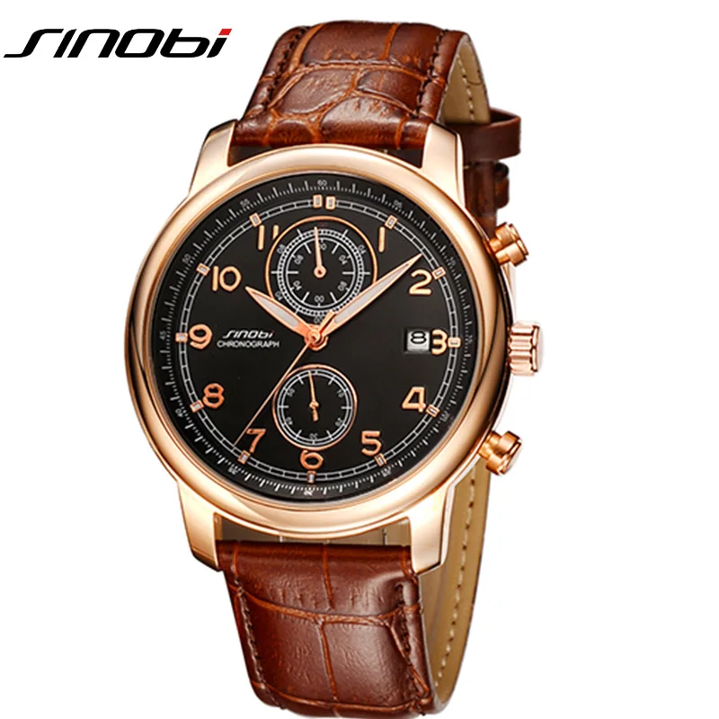 SINOBI Mens Geneva Wrist Watches Top Brand Luxury Men's Golden Quartz Watches Male Chronograph Relogios Masculinos 2019 Clocks
SINOBI Mens Geneva Wrist Watches Top Brand Luxury Men's Golden Quartz Watches Male Chronograph Relogios Masculinos 2019 Clocks