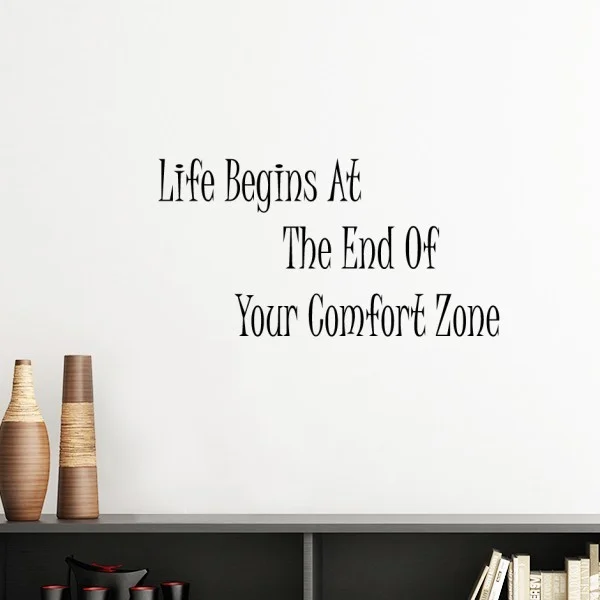 Life begins at the end of your comfort zone Silhouette Removable Wall Sticker Art Decals Mural DIY Wallpaper for Room Decal
Life begins at the end of your comfort zone Silhouette Removable Wall Sticker Art Decals Mural DIY Wallpaper for Room Decal