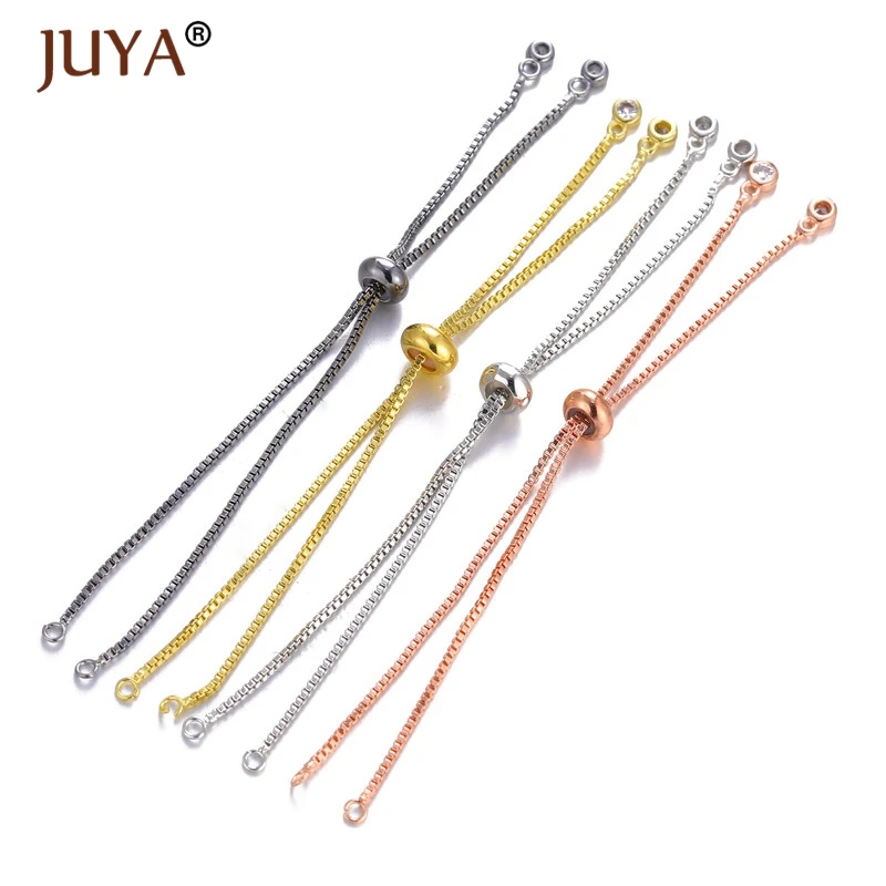 Adjustable Slider Chains for bracelets jewelry making Accessories 4 Pieces Wholesale Handmade diy Bracelet Components Findings
Adjustable Slider Chains for bracelets jewelry making Accessories 4 Pieces Wholesale Handmade diy Bracelet Components Findings