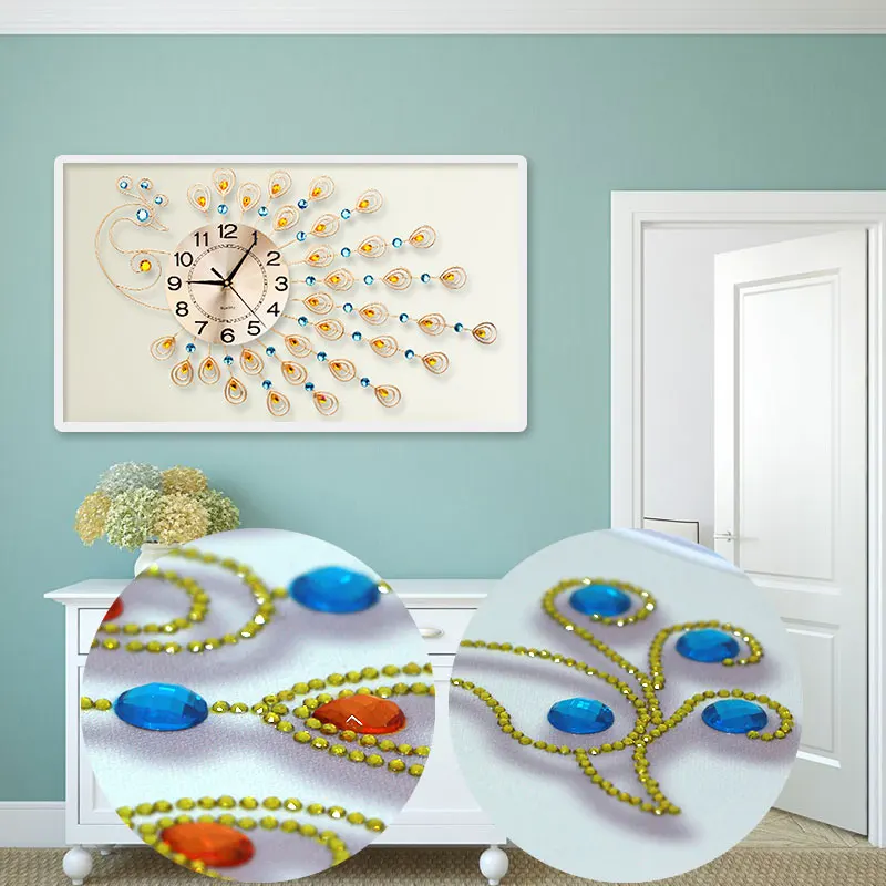 5d Needlework Diamond Embroidery Painting Special Peacock Home Decoration Picture Rhinestone Wall Clock Cuadros
5d Needlework Diamond Embroidery Painting Special Peacock Home Decoration Picture Rhinestone Wall Clock Cuadros