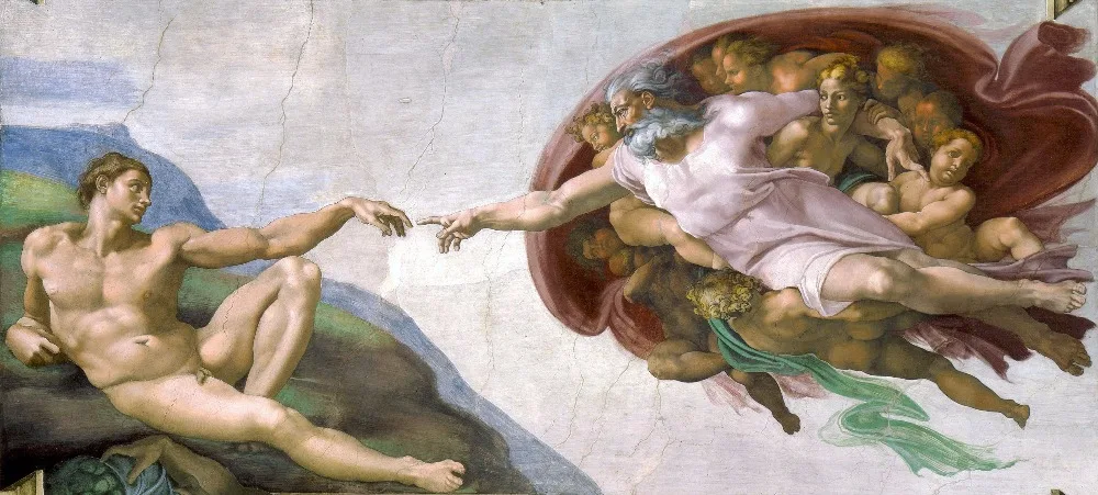 2020 TOP Religious ART- Michelangelo "the creation of Adam" oil painting print work--good quality art PAINTING on canvas
2020 TOP Religious ART- Michelangelo "the creation of Adam" oil painting print work--good quality art PAINTING on canvas