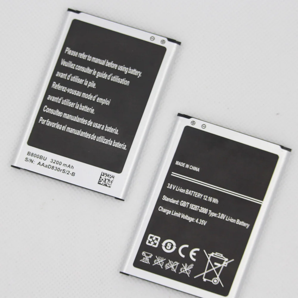 10pcs/lot Lithium-ion Replacement Phone Battery B800BU B800BC B800BE for Samsung Galaxy Note 3 III N9000 N9005 N900 N9006 N9009
10pcs/lot Lithium-ion Replacement Phone Battery B800BU B800BC B800BE for Samsung Galaxy Note 3 III N9000 N9005 N900 N9006 N9009