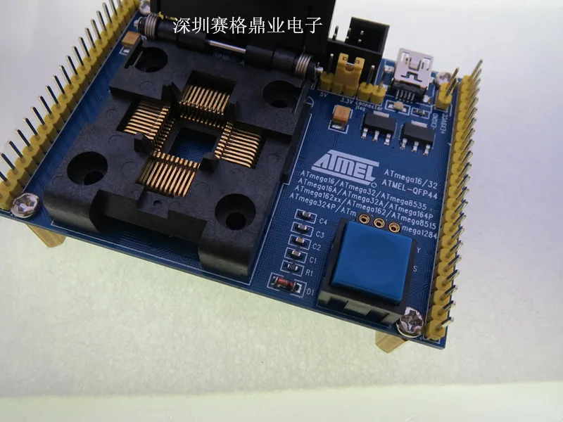 Оригинальный ATMEL IC тестовое сиденье ATmega16/32 mega164/324 mega164 AVR горящая программа QFP80