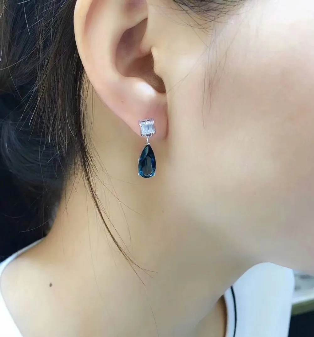 Popular fashion accessories natural London blue topa stone ear nail pendant 925 pure silver ear nail anti-oxidation non-allergic
Popular fashion accessories natural London blue topa stone ear nail pendant 925 pure silver ear nail anti-oxidation non-allergic