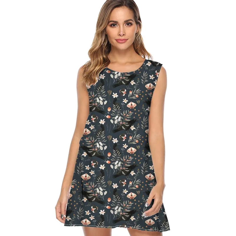 Blackout Sleeveless sexy Short dress women Fashion Print Dress Sleeveless O neck Casual Tide All-match Dresses new summer
Blackout Sleeveless sexy Short dress women Fashion Print Dress Sleeveless O neck Casual Tide All-match Dresses new summer