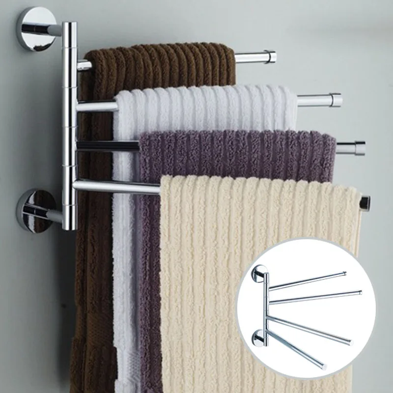 Bathroom Towel Bar Wall Mounted Rotating Rack Stand Towel Rail Bathroom Towel Polished Hanger Organizer Washcloth Rail Shelf
Bathroom Towel Bar Wall Mounted Rotating Rack Stand Towel Rail Bathroom Towel Polished Hanger Organizer Washcloth Rail Shelf