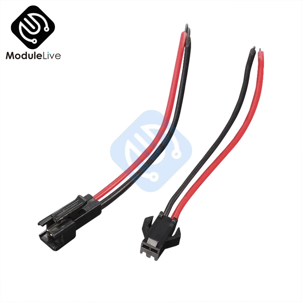 10Pairs 15cm Long JST SM 2Pins 2P Plug Male to Female Wire Cable Connector Adapter for 3528 5050 LED Light Strip tape Driver
10Pairs 15cm Long JST SM 2Pins 2P Plug Male to Female Wire Cable Connector Adapter for 3528 5050 LED Light Strip tape Driver