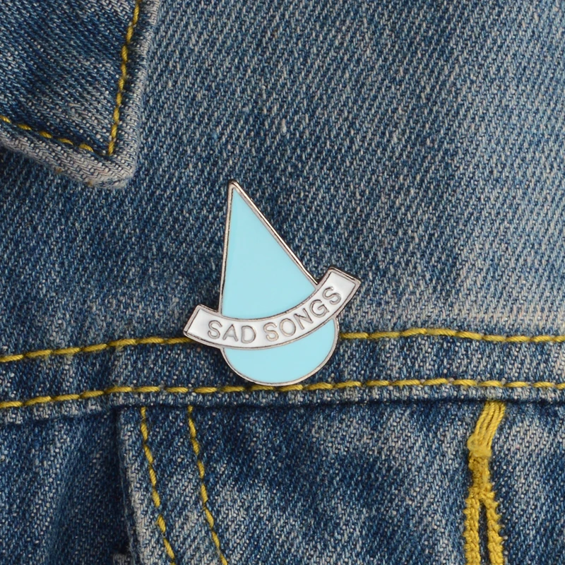 Sad Songs Brooch Blue Water Drop Sad Tears Simple Enamel Pin Boy Girl T-shirt Coat Backpack Badge Women Friends Accessories Gift
Sad Songs Brooch Blue Water Drop Sad Tears Simple Enamel Pin Boy Girl T-shirt Coat Backpack Badge Women Friends Accessories Gift