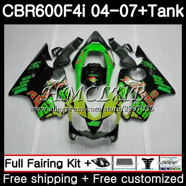 +Tank For HONDA CBR 600F4i CBR 600 F4i Repsol green 2004 2005 2006 2007 78HC.6 CBR600F4i CBR600 RR FS F4i 04 05 06 07 Fairings
+Tank For HONDA CBR 600F4i CBR 600 F4i Repsol green 2004 2005 2006 2007 78HC.6 CBR600F4i CBR600 RR FS F4i 04 05 06 07 Fairings