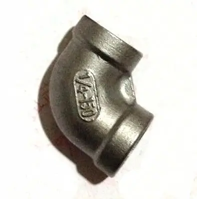 1/2" BSP Female To Female Thread Elbow 90 Deg 304 Stainless Steel Pipe Fitting Adapter Connector Operating pressure 2.5 Mpa
1/2" BSP Female To Female Thread Elbow 90 Deg 304 Stainless Steel Pipe Fitting Adapter Connector Operating pressure 2.5 Mpa