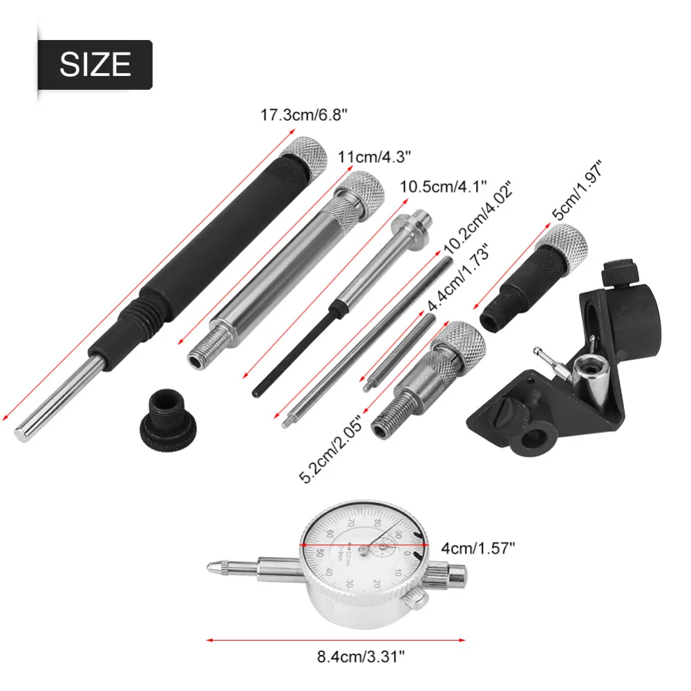 Oversea Diesel Pump Timing Tool Fuel Injection Pump Timing Indicator Tool Kit for BMW Audi Fiat Ford Renault VW Car Accessories
Oversea Diesel Pump Timing Tool Fuel Injection Pump Timing Indicator Tool Kit for BMW Audi Fiat Ford Renault VW Car Accessories