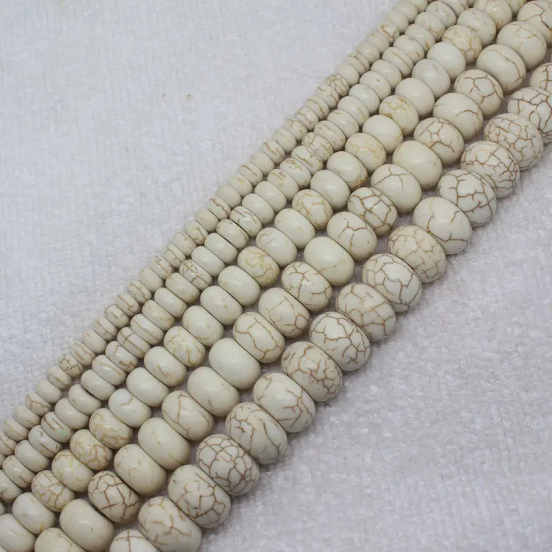 Mini. Order is $7!3x6-8x14mm White Turquoises Rondelle abacus bead stone loose beads 15"
Mini. Order is $7!3x6-8x14mm White Turquoises Rondelle abacus bead stone loose beads 15"