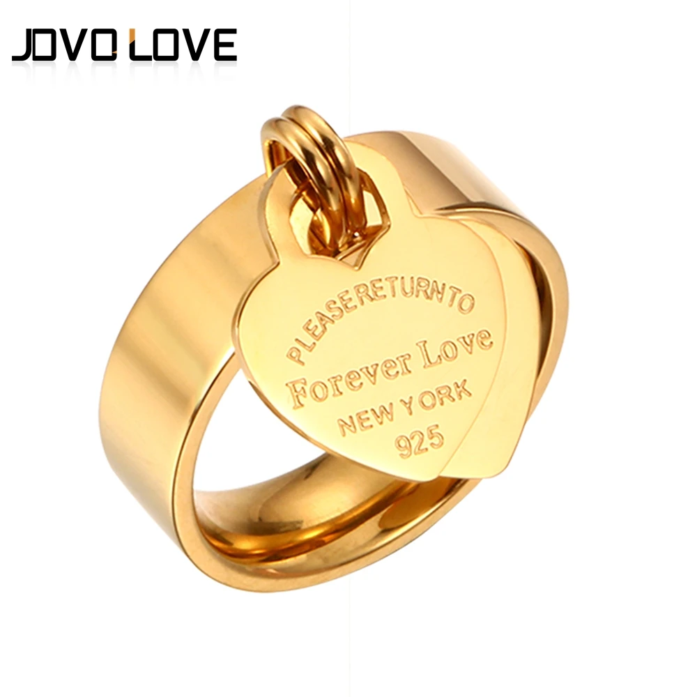 MSX Forever Love Wedding Rings Engraved Big Heart Tag Stainless Steel Charm Ring Rose Gold Color Lover Ring For Women
MSX Forever Love Wedding Rings Engraved Big Heart Tag Stainless Steel Charm Ring Rose Gold Color Lover Ring For Women