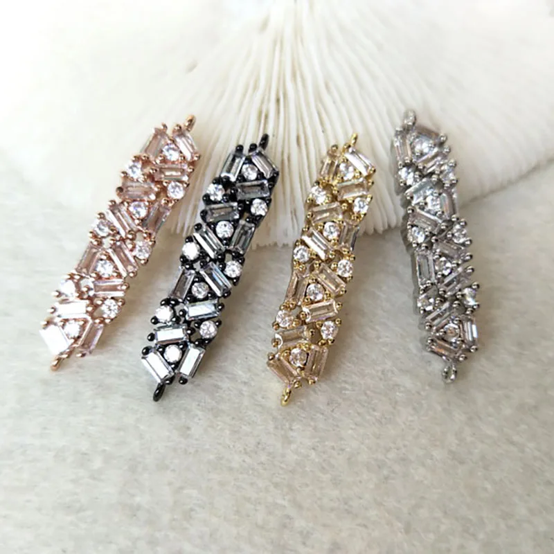 10pcs CZ zircon Micro Pave Connector,Double Bails Beads Charm,DIY Bracelet necklace Jewelry Finding CT287
10pcs CZ zircon Micro Pave Connector,Double Bails Beads Charm,DIY Bracelet necklace Jewelry Finding CT287