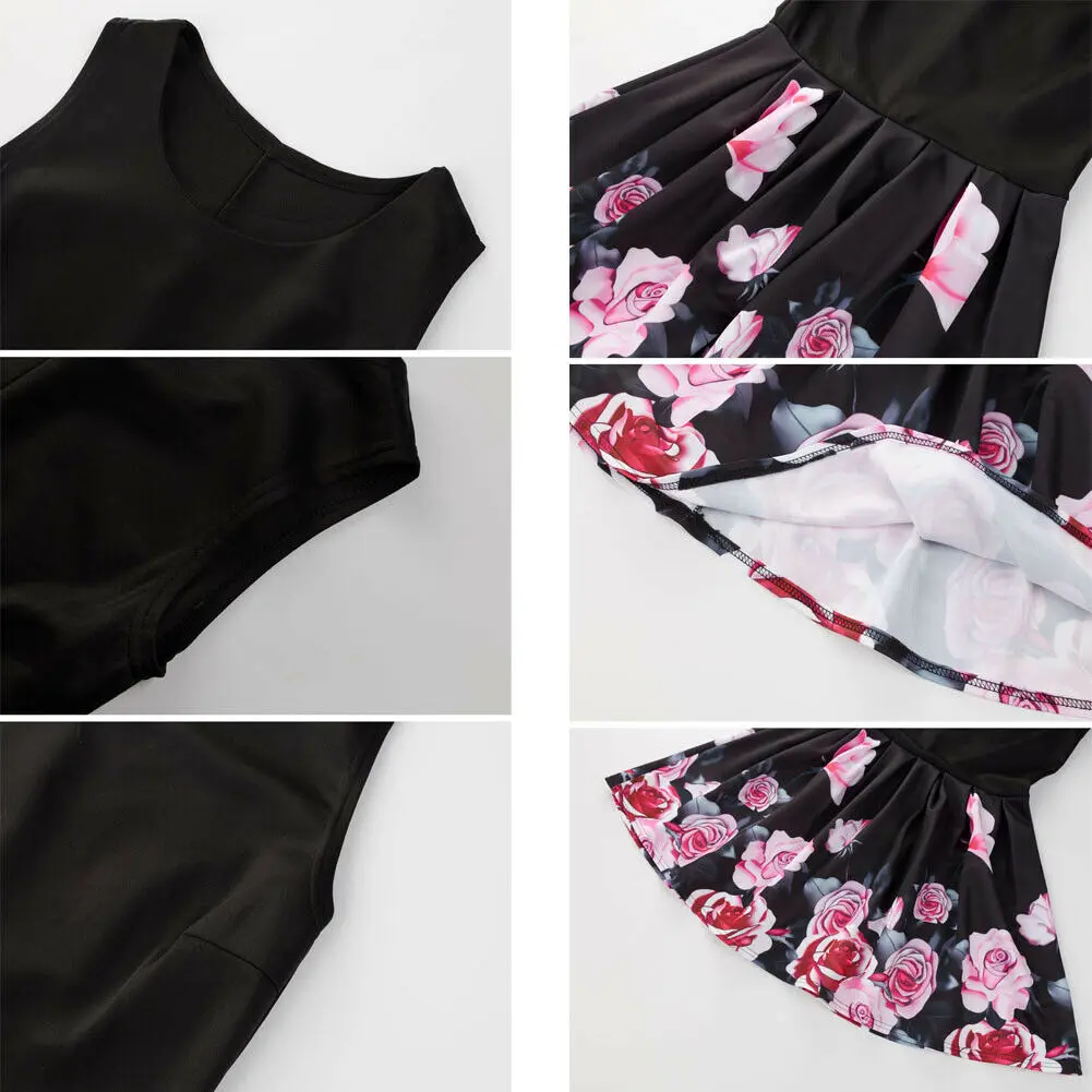 Women Boho Floral Dress Vintage Summer Beach O Neck Mini Dress Sleeveless Sexy Dress Elegant 2019 New arrival
Women Boho Floral Dress Vintage Summer Beach O Neck Mini Dress Sleeveless Sexy Dress Elegant 2019 New arrival