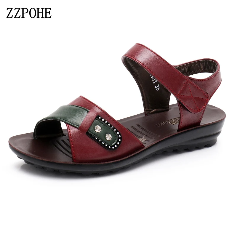 ZZPOHE Women Sandals 2018 Summer Fashion Woman PU Leather Comfortable Sandals Mother Wedges Flats Sandals Ladies Shoes
ZZPOHE Women Sandals 2018 Summer Fashion Woman PU Leather Comfortable Sandals Mother Wedges Flats Sandals Ladies Shoes