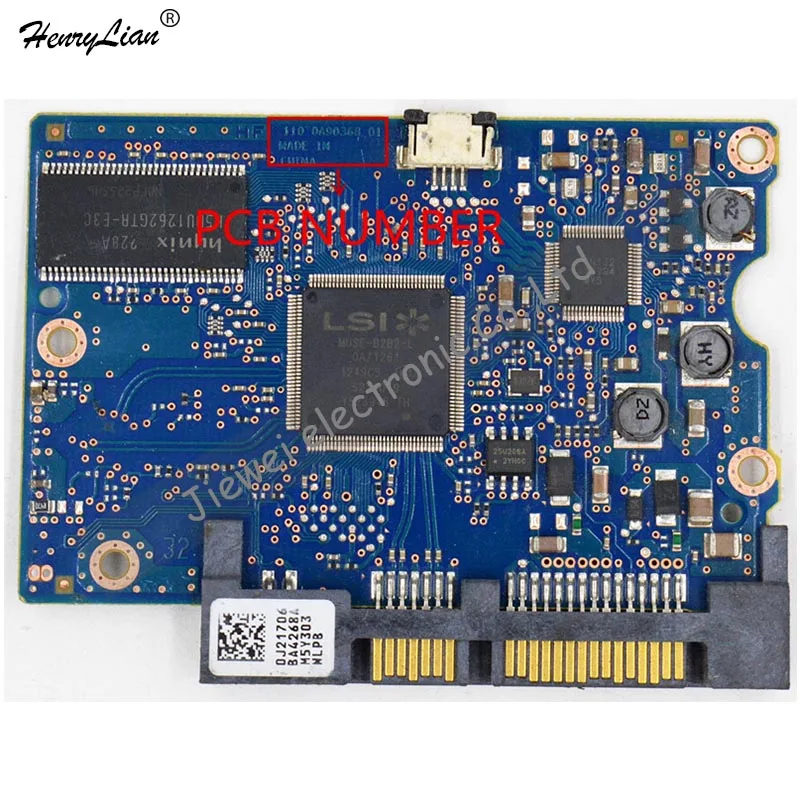 HDD PCB для/логическая плата/номер платы: 110 0A90368 01 микросхема основного контроллера: