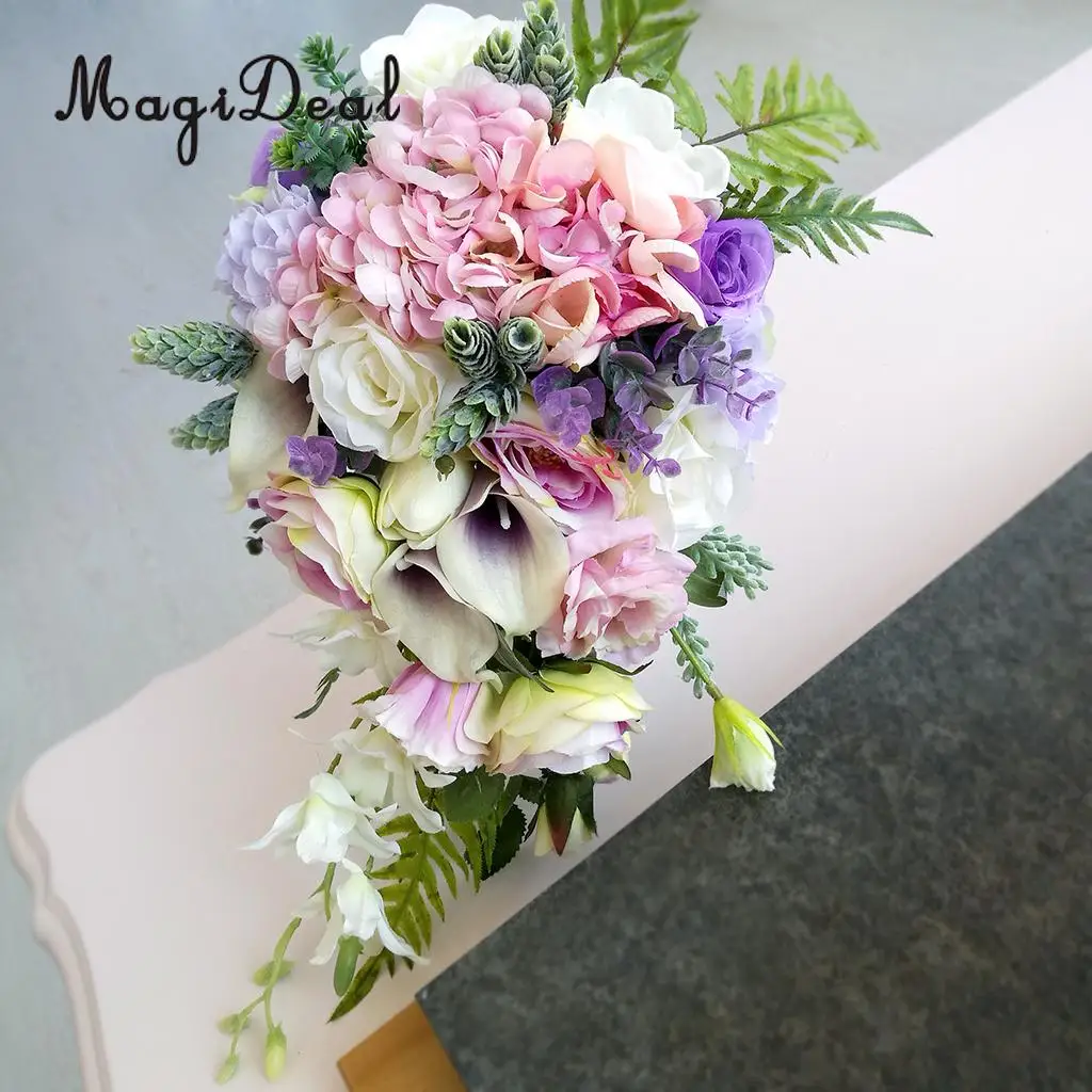 MagiDeal Delicate Vintage Waterfall Style Bridal Bouquet Artificial Hand Flower for Bride Wedding Prom Home Office Table Decor
MagiDeal Delicate Vintage Waterfall Style Bridal Bouquet Artificial Hand Flower for Bride Wedding Prom Home Office Table Decor