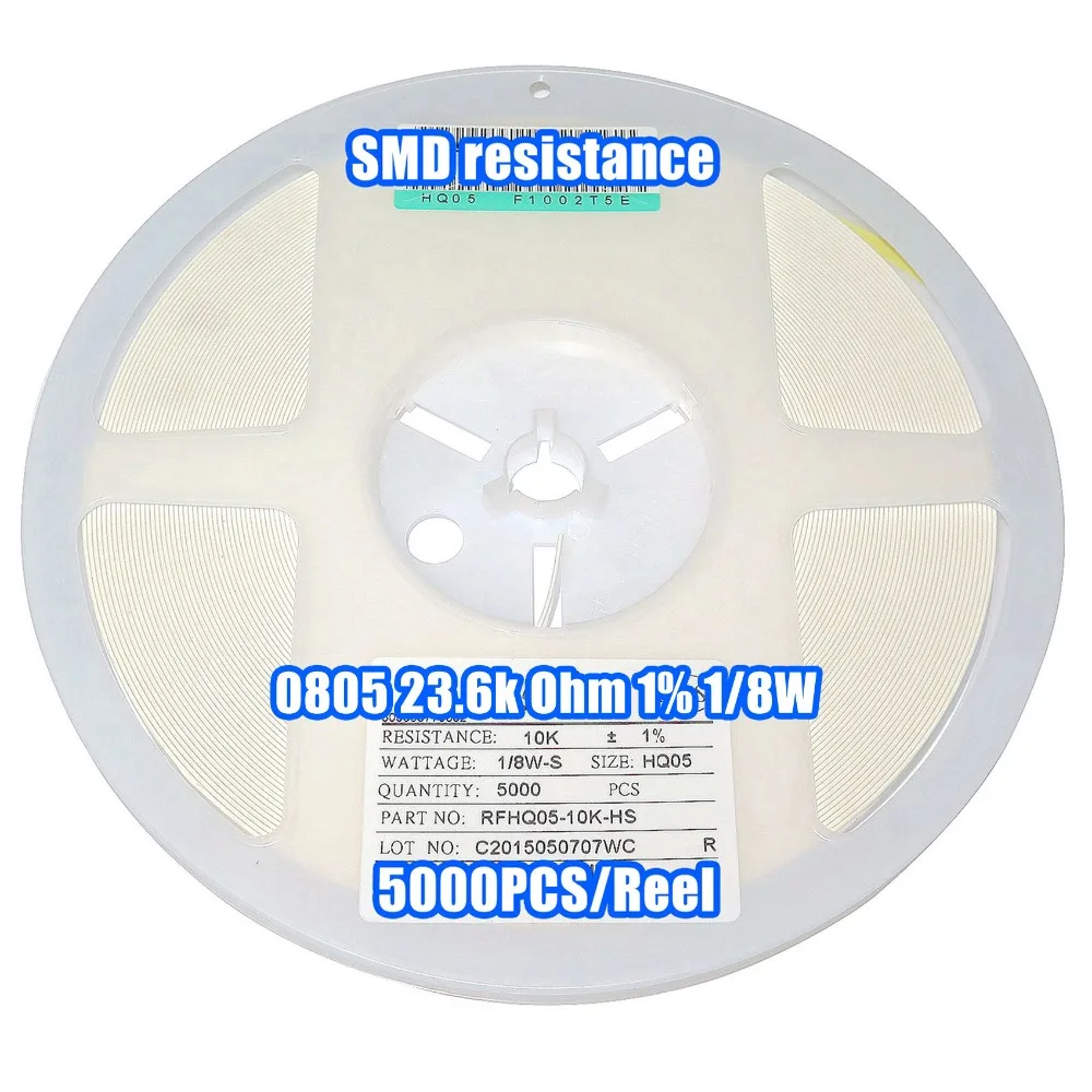 1 Катушка 0805 23,6 k 23,6 k Ohm 1% 1/8 Вт SMD сопротивление 5000 шт/катушка
1 Катушка 0805 23,6 k 23,6 k Ohm 1% 1/8 Вт SMD сопротивление 5000 шт/катушка