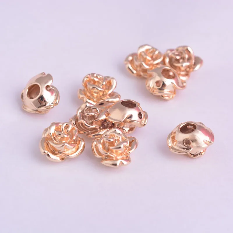 20pcs Wholesale 24k Gold Color Spacer Beads Hollow Flower Bead Materials To Make Fine Jewelry
20pcs Wholesale 24k Gold Color Spacer Beads Hollow Flower Bead Materials To Make Fine Jewelry