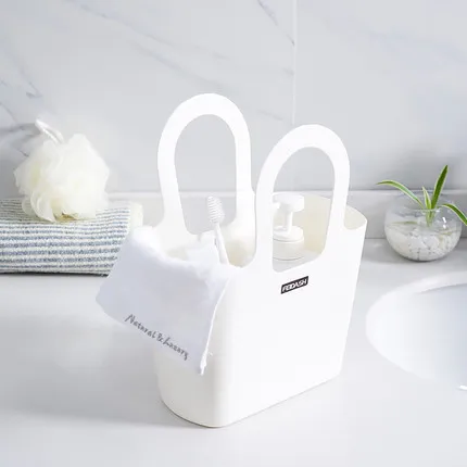 Wash basket, portable shower basket, bathroom toiletries storage basket, Korean cute bath basket
Wash basket, portable shower basket, bathroom toiletries storage basket, Korean cute bath basket