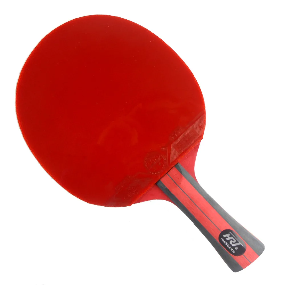 Pro Table Tennis (PingPong) Combo Racket: HRT RED Crystal with 2x 999 999T Rubbers for a Racket Shakehandlong handle FL | Спорт и