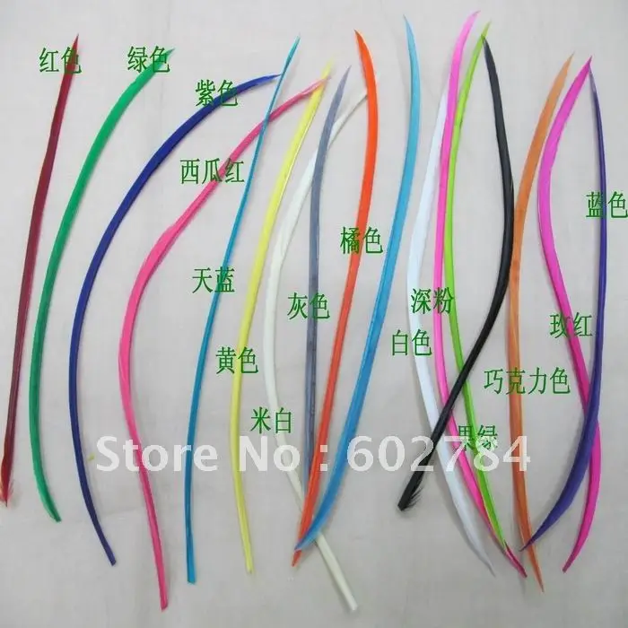 Free Shipping Dyed single feather Hair Extension Dyed Single Goose Biots Loose Feathers for fascinators/sinamay hat/mask
Free Shipping Dyed single feather Hair Extension Dyed Single Goose Biots Loose Feathers for fascinators/sinamay hat/mask