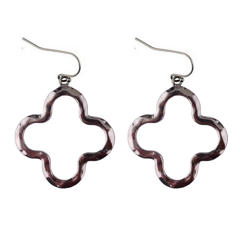 ZWPON Fashion Hammered Metal Frame Clover Earrings for Women Boho Zinc Alloy Quatrefoil Hollow Drop Earrings Female Jewelry
ZWPON Fashion Hammered Metal Frame Clover Earrings for Women Boho Zinc Alloy Quatrefoil Hollow Drop Earrings Female Jewelry