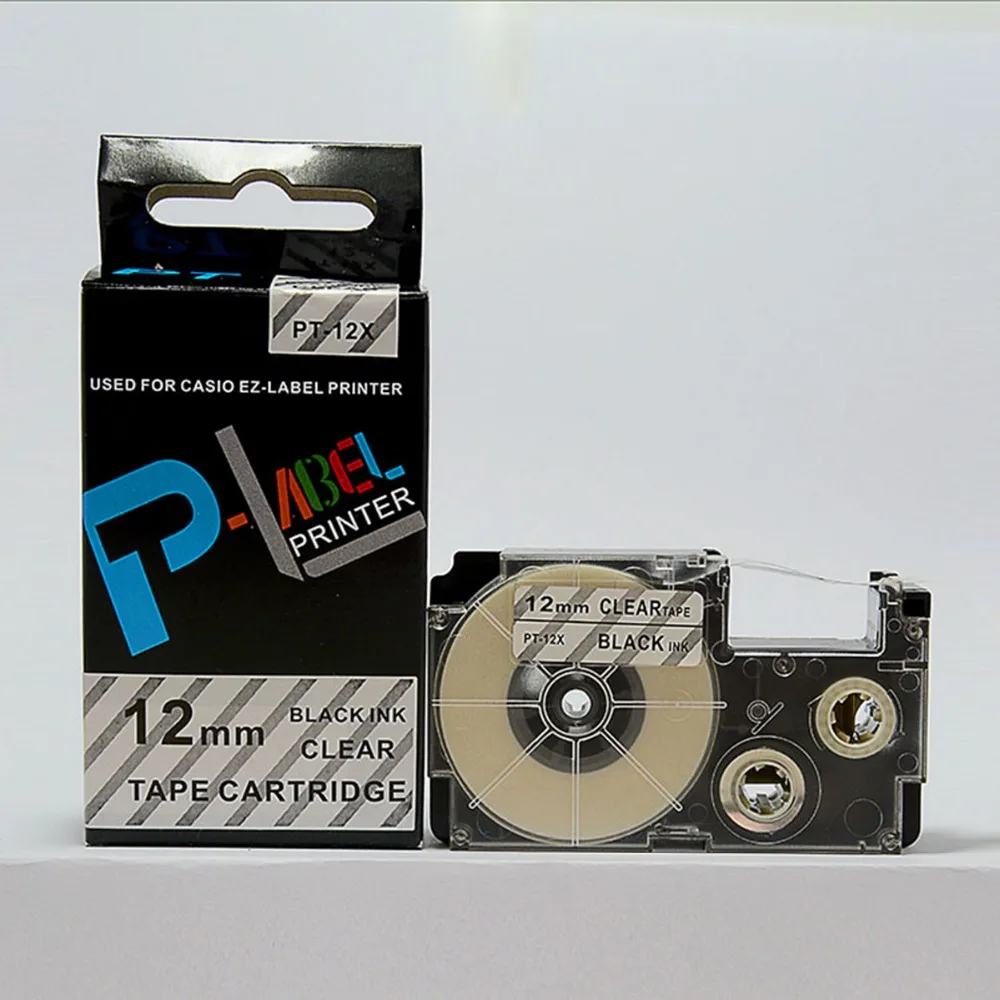 1PK compatible for XR-12X 12mm black on clear for EZ-label printers KL-60, KL-60SR, KL-C500
1PK compatible for XR-12X 12mm black on clear for EZ-label printers KL-60, KL-60SR, KL-C500