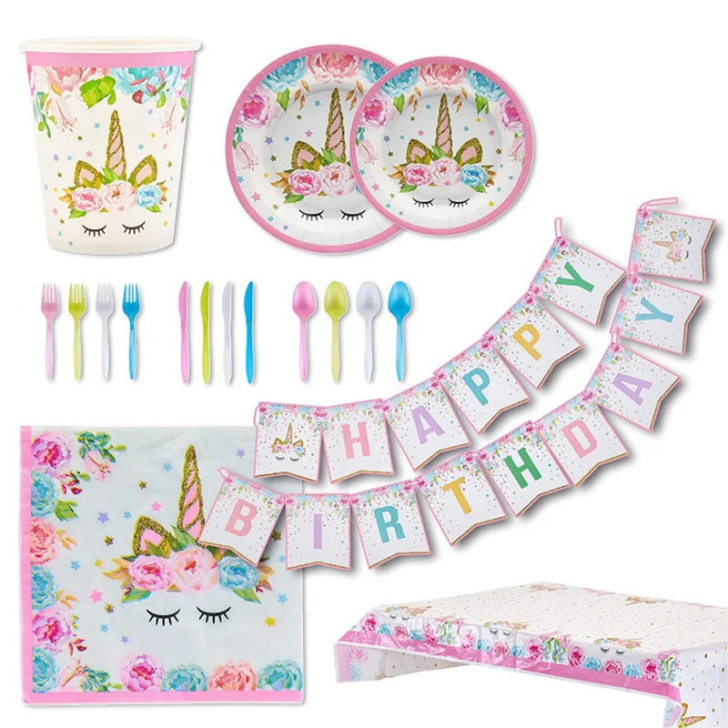 114pcs Unicorn Party Children Birthday Festival Party Arrangement Festive Supplies Paper Cup Plates Set Baby Shower Decorations
114pcs Unicorn Party Children Birthday Festival Party Arrangement Festive Supplies Paper Cup Plates Set Baby Shower Decorations