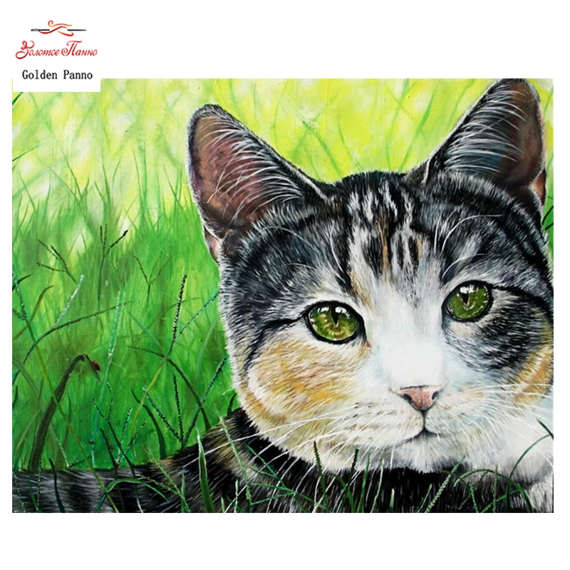 Golden Panno,DIY Needlework Counted Cross Stitch Set Embroidery Kit 14CT 11CT animal Cat Pattern Cross-stitch 09
Golden Panno,DIY Needlework Counted Cross Stitch Set Embroidery Kit 14CT 11CT animal Cat Pattern Cross-stitch 09