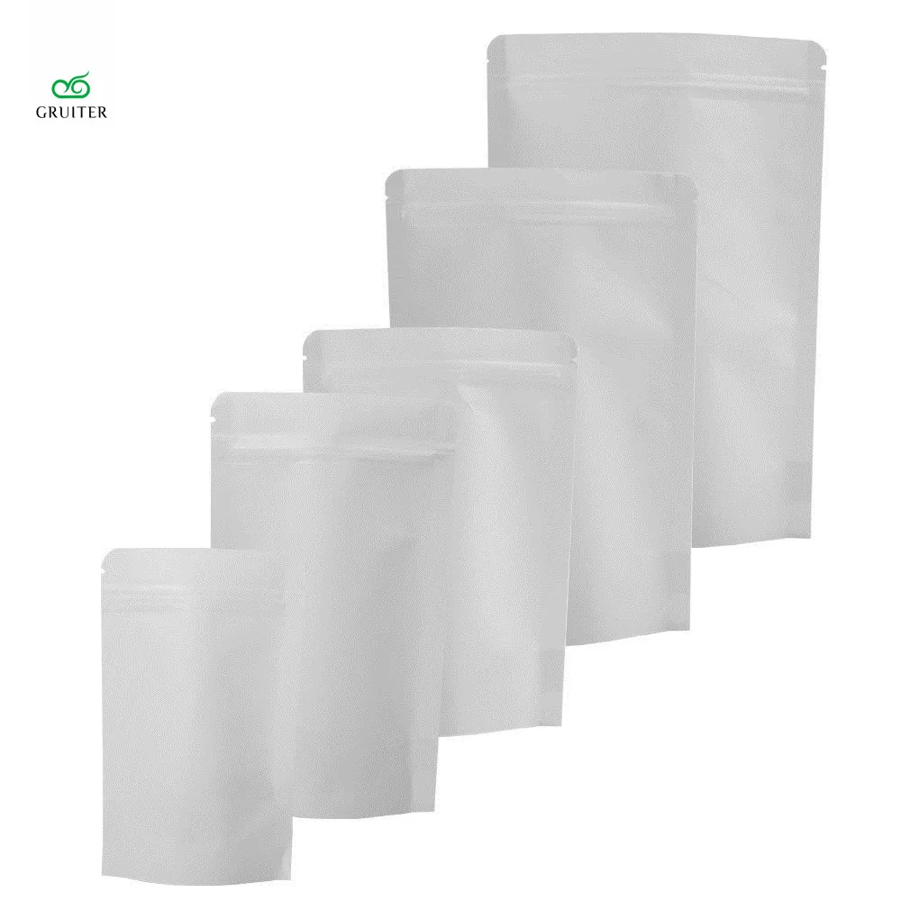 12x20cm(4.75x7.75in) White Kraft Paper Bag Stand up Gift Bags For Tea Powder Nut Food Cookie Coffee Packaging Zip Lock Bag 100pc
12x20cm(4.75x7.75in) White Kraft Paper Bag Stand up Gift Bags For Tea Powder Nut Food Cookie Coffee Packaging Zip Lock Bag 100pc