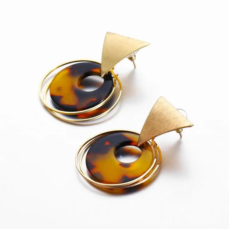 New Fashion Tortoise Color Leopard Print Acrylic Acetic Acid Sheet Geometric Circle Square Long Drop Earrings for Women
New Fashion Tortoise Color Leopard Print Acrylic Acetic Acid Sheet Geometric Circle Square Long Drop Earrings for Women