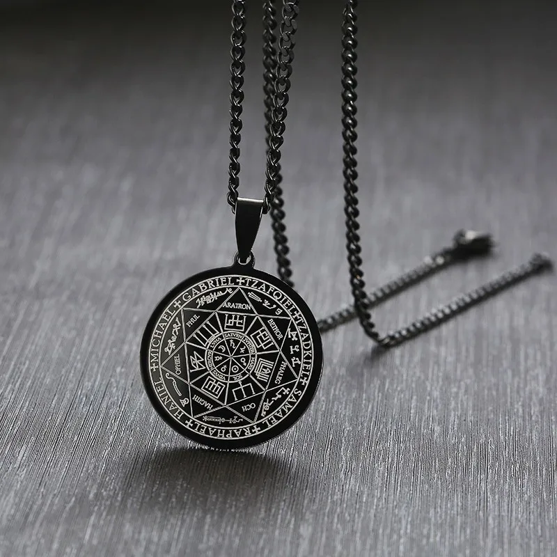 Seven Archangels Seal Talisman Angel Jewelry Magic Pendant Occult Necklace Gabriel Zadkiel Samael Raphael Stainless Steel
Seven Archangels Seal Talisman Angel Jewelry Magic Pendant Occult Necklace Gabriel Zadkiel Samael Raphael Stainless Steel