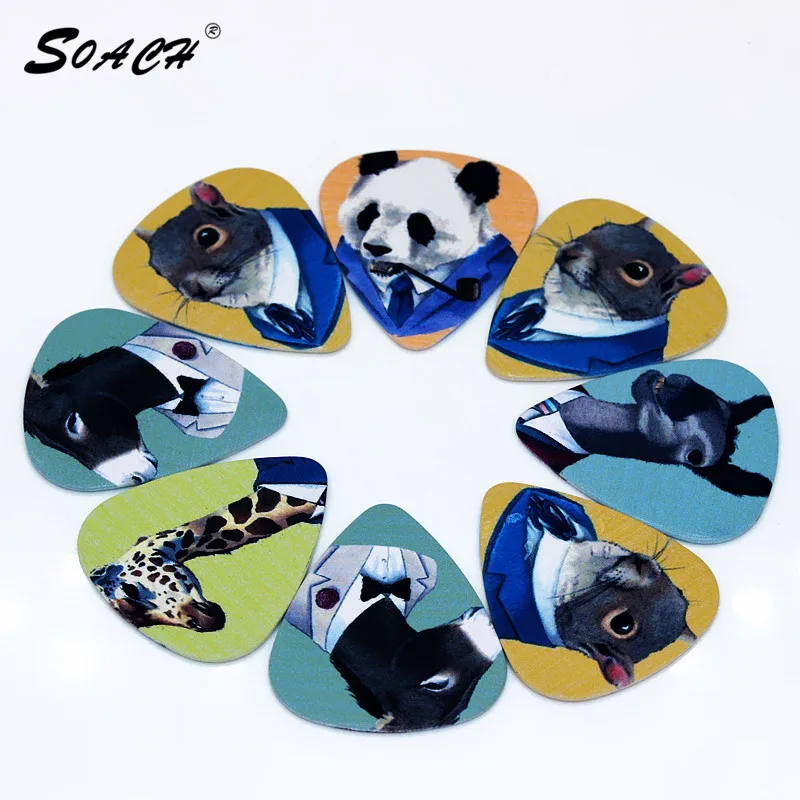 SOACH 10pcs/Lot 1.0mm thickness guitar strap guitar parts new multi-color animal suit gentleman guitar picks
SOACH 10pcs/Lot 1.0mm thickness guitar strap guitar parts new multi-color animal suit gentleman guitar picks