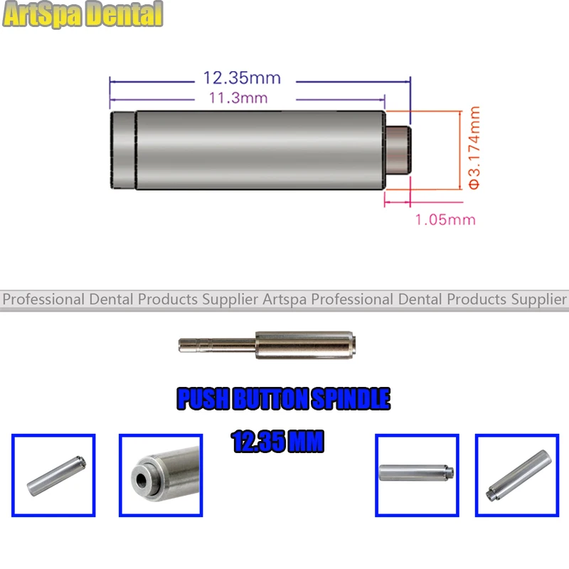 SPTA 5PCS 12.35mm Push Button Spindle Shaft For Dental Handpiece Cartridge Maintenance
SPTA 5PCS 12.35mm Push Button Spindle Shaft For Dental Handpiece Cartridge Maintenance